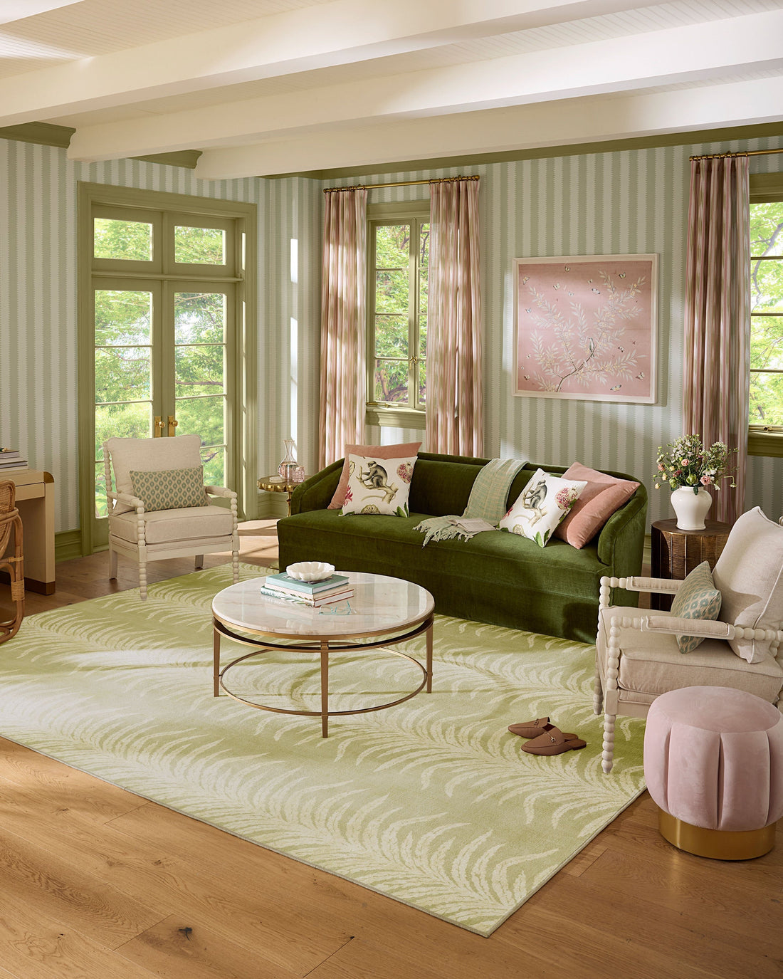 Tree Fern Matcha Green carpet