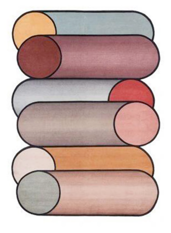 Pink cylindrical carpet