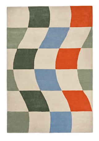 Colorful plaid carpet