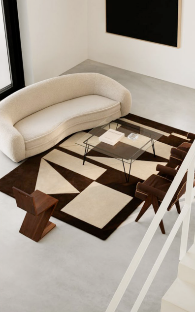 Dark geometric carpet