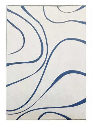 Geometric line carpet