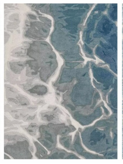 Blue gradient carpet