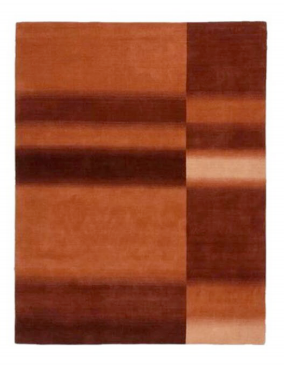 Dark brown large plaid carpet