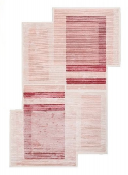 Pink irregular carpet