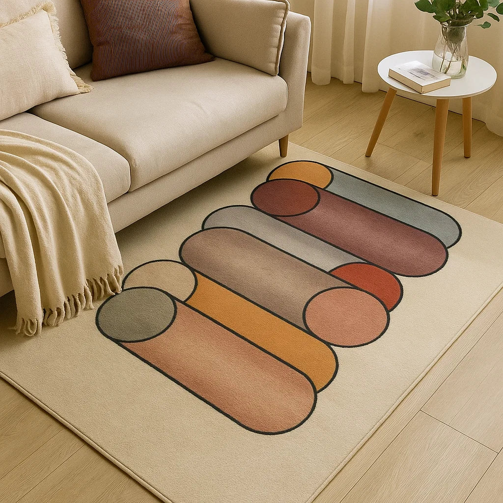 Pink cylindrical carpet