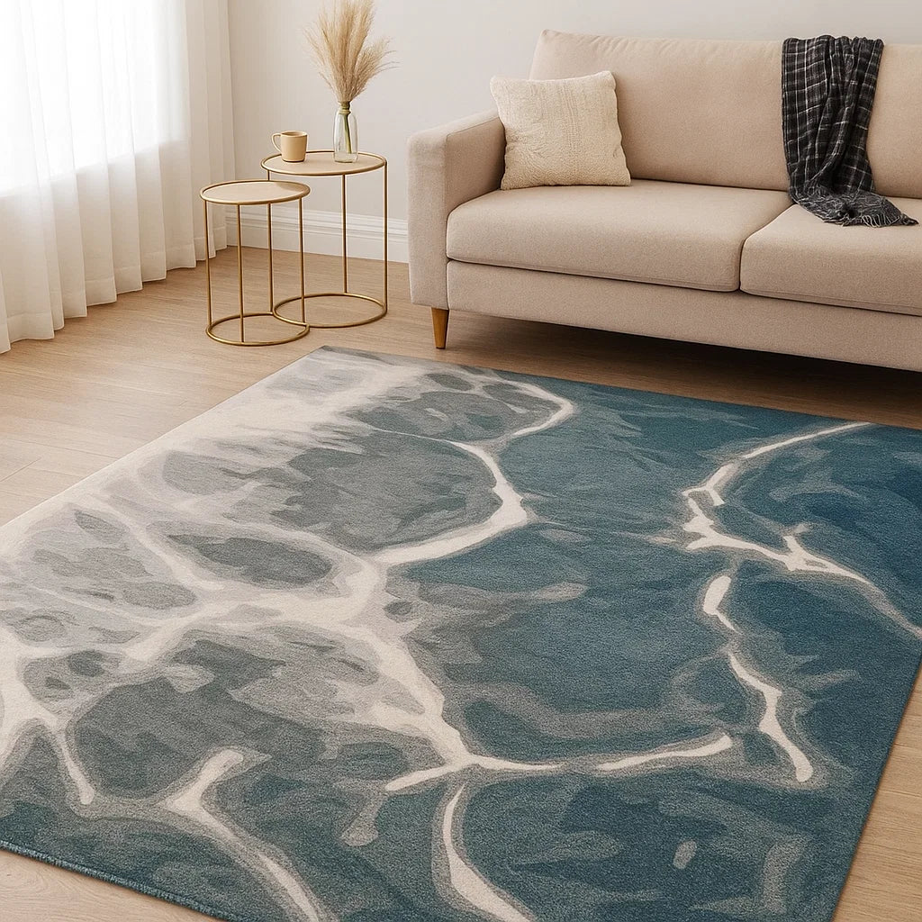 Blue gradient carpet