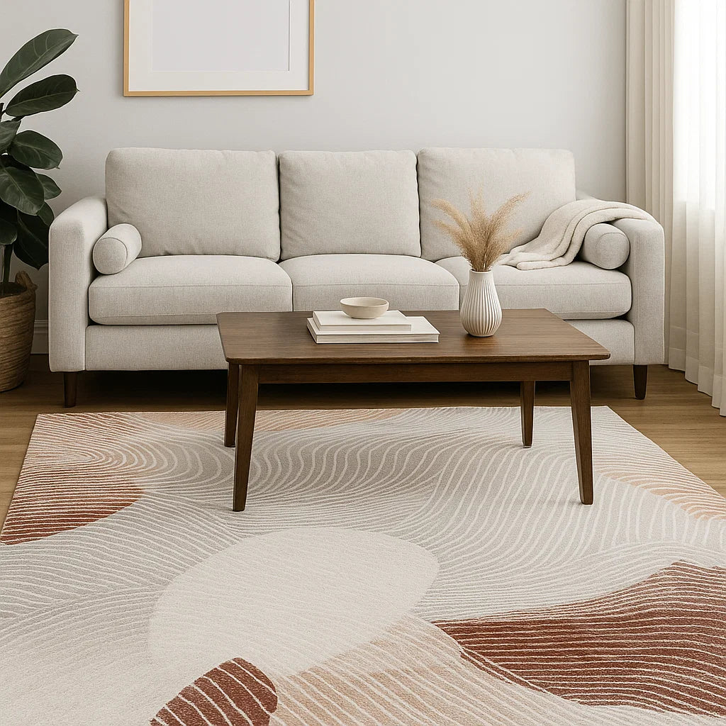 Colorful circle carpet