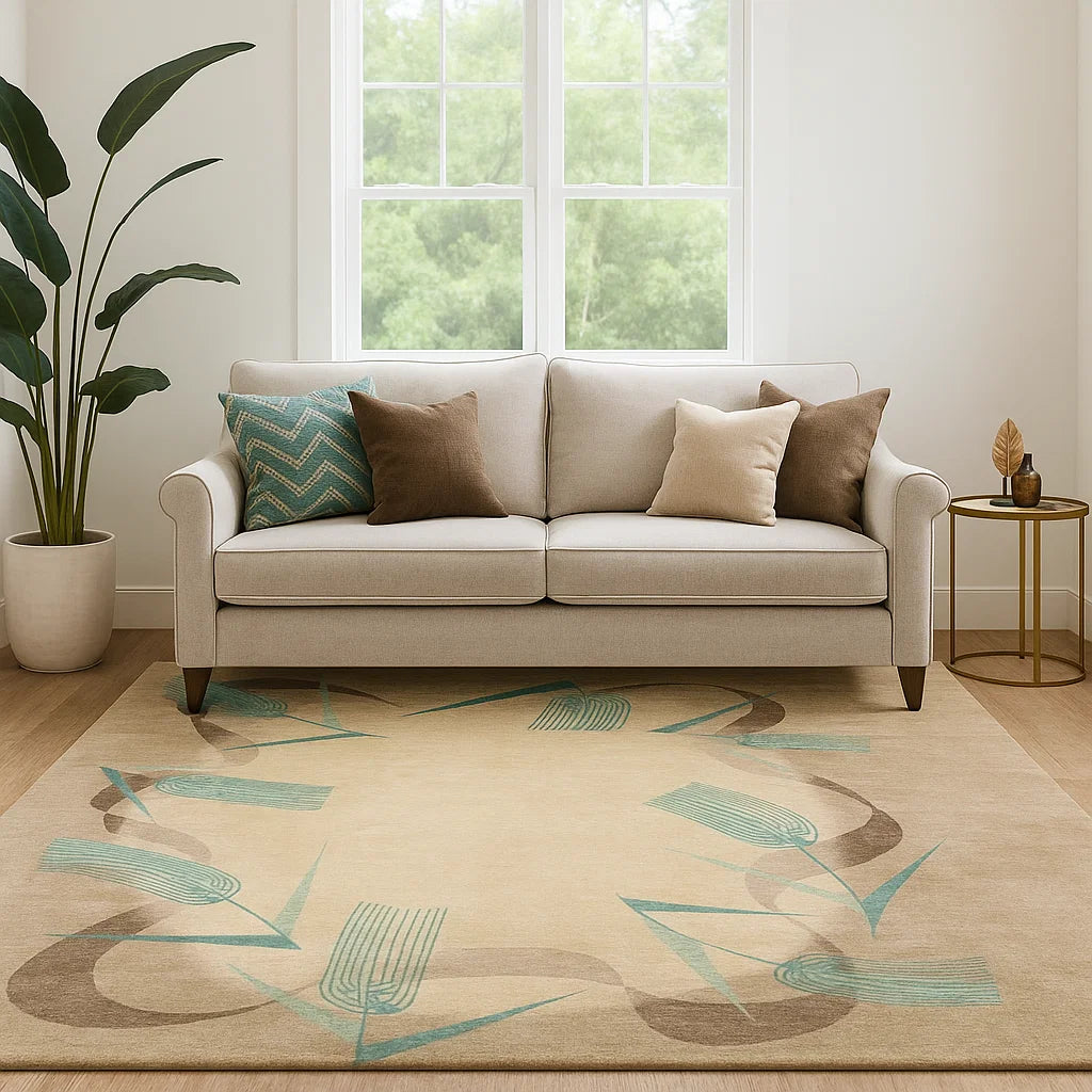 Picture frame style carpet