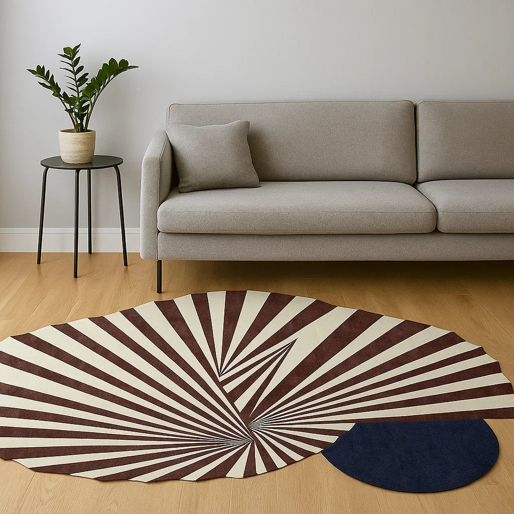 Irregular zebra carpet